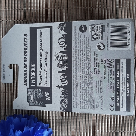 Hot Wheels Jaguar XE Project 8 Black 2021 HW Torque Collection Diecast Car - Picture 10 of 10